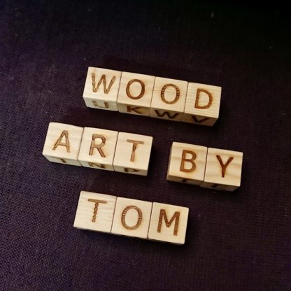Letterblokjes met Wood Art by Tom