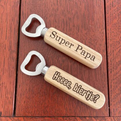 Flesopener met tekst of logo