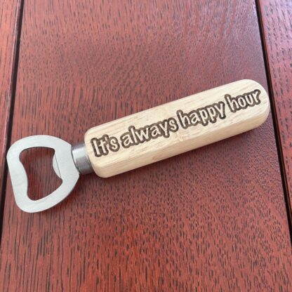 Flesopener met tekst of logo