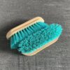 Paardenborstel hard mint-groen met naam of logo