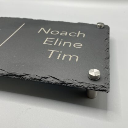 Leisteen bord 16x26 cm - Afbeelding 4