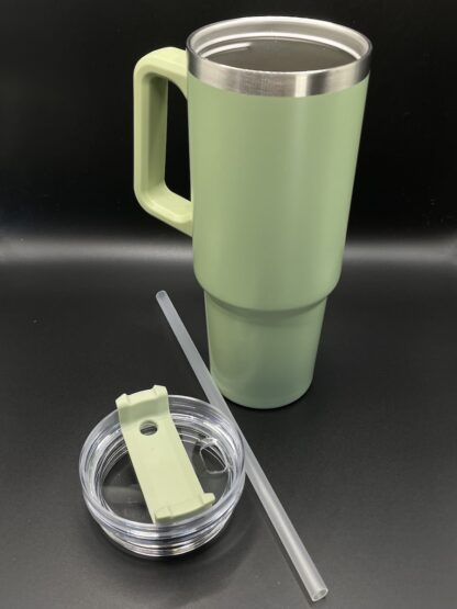 Tumbler groen deksel en rietje