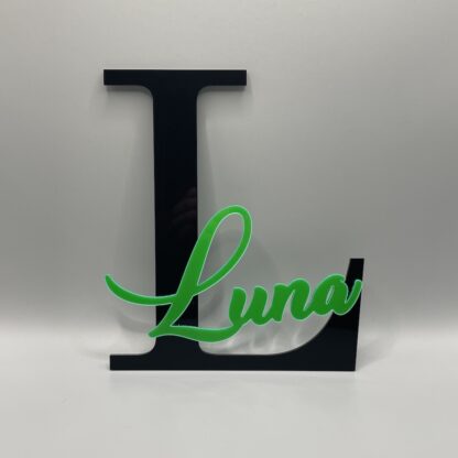 Acryl naambord Luna