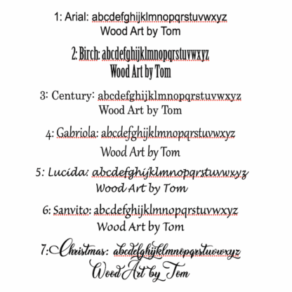Lettertypen kerst